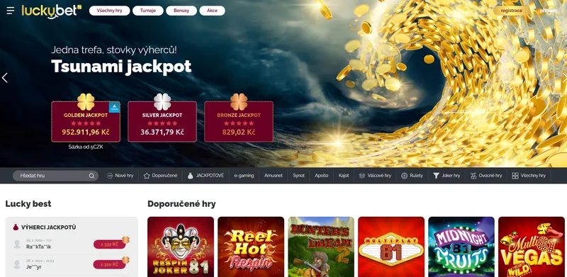 LuckyBet Casino - Home Page